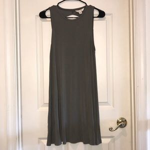 S american eagle soft & sexy dark green dress